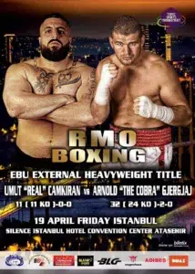 Fight #35 Umut Camkiran vs Arnold Gjergjaj vom 2019-04-19 Silence Hotel, Istanbul