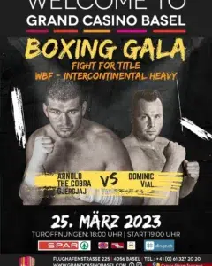 Fight #38 Arnold Gjergjaj vs Dominic Vial vom 2023-03-25 Grand Casino, Basel